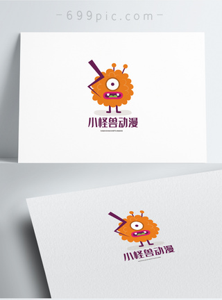 小怪兽动漫logo设计图片