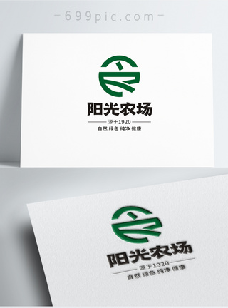 农业LOGO农业农场绿色logo模板