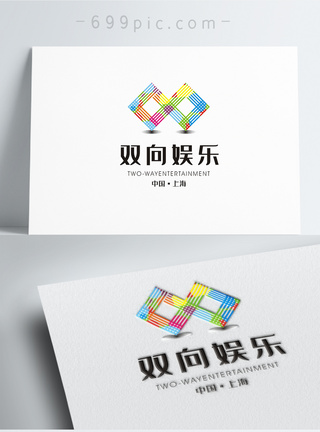 几何彩色娱乐logo图片