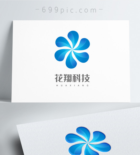 花瓣科技公司logo设计图片