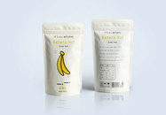 简约水果香蕉干包装设计图片