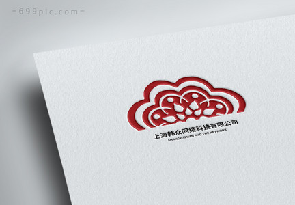 中国风线条形状logo设计图片