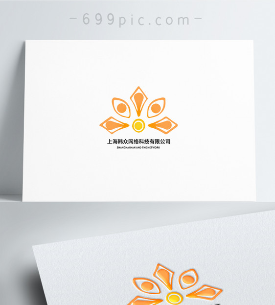 中国风线条图标logo设计图片