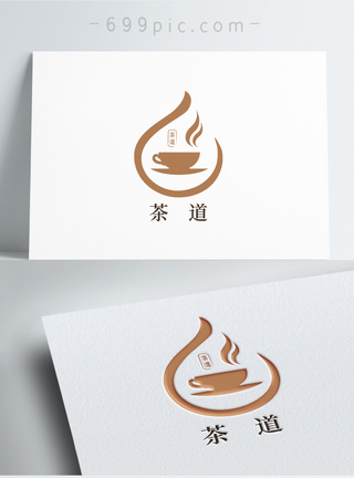 茶logo设计简约时尚茶道logo模板