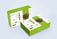 有机绿茶包装礼盒图片