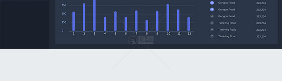 ui设计后台数据可视化web界面图片