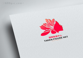 红色医美logo设计图片