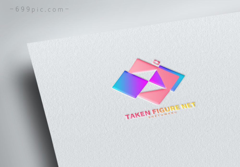 简约四边形logo设计图片素材