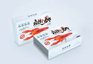 简约麻辣小龙虾包装盒设计图片