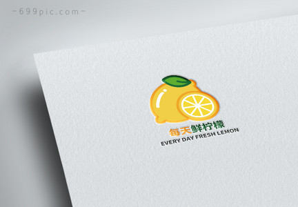 柠檬水果鲜果logo设计图片