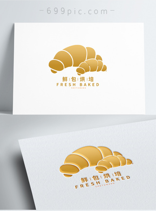 面包食物面包店logo设计图片