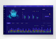 ui设计后台数据可视化web界面图片