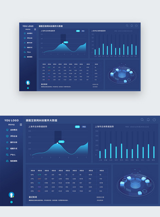 ui设计后台数据可视化web界面图片