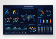 UI设计后台数据可视化web界面图片