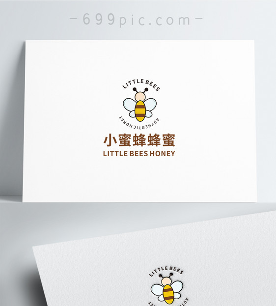 小蜜蜂蜂蜜标志设计蜜蜂LOGO蜂蜜图片