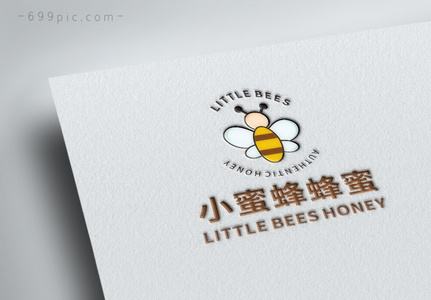 小蜜蜂蜂蜜标志设计蜜蜂LOGO蜂蜜图片