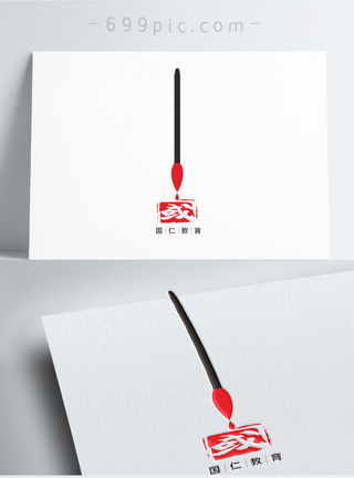 培训机构LOGO教育机构logo图标设计模板