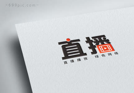 直播播放器LOGO设计图片