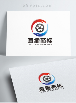 视频logo影视播放器LOGO设计模板