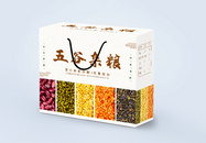 五谷杂粮包装盒设计图片