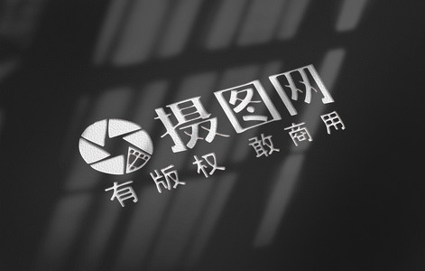 企业商标样机 镂空感logo样机 特种纸张样机图片