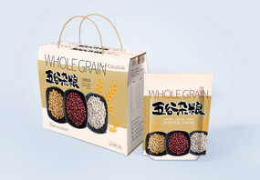 五谷杂粮礼盒包装设计图片