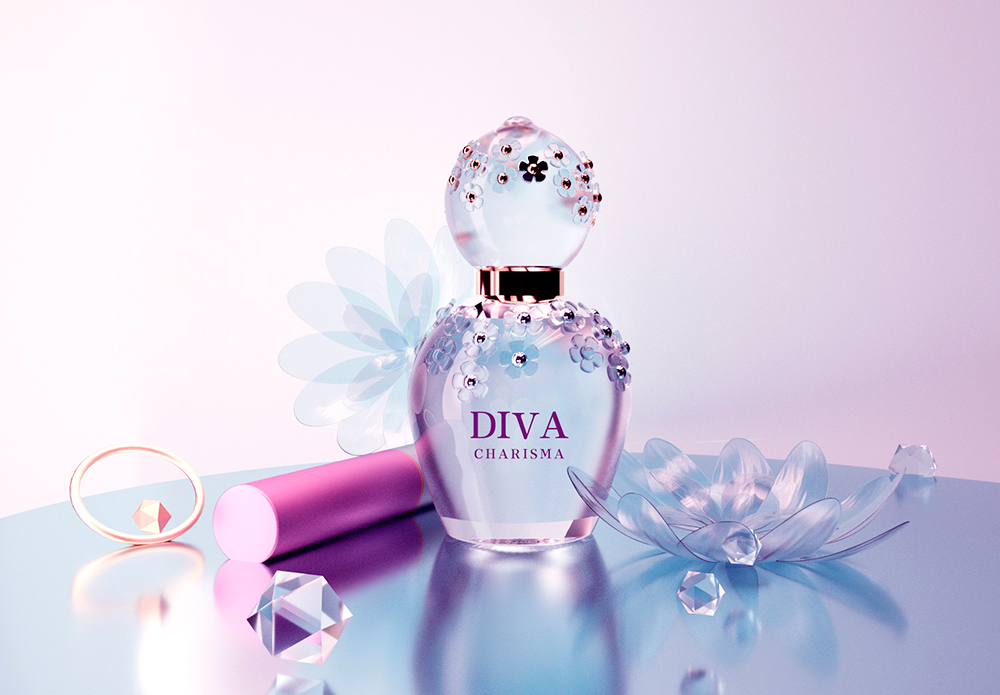 香水化妆品创意香水样机场景模板