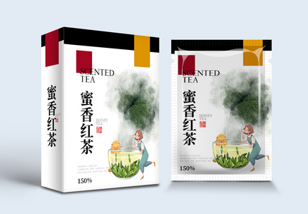 茶叶简式便捷茶包包装盒图片