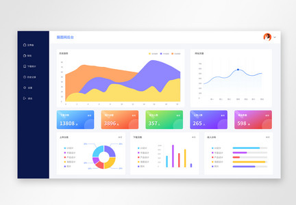 UI界面web可视化后台界面图片