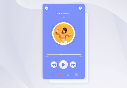 UI界面app音乐播放界面图片