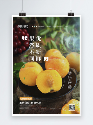 清新文艺鲜果上市美食海报图片