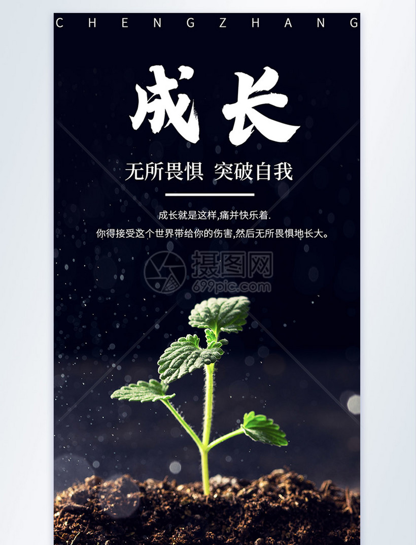 正能量海报之成长