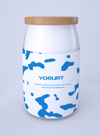 机油瓶酸奶包装样机模板