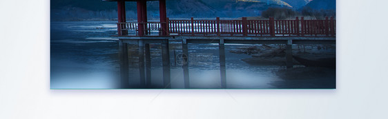 云南泸沽湖旅行摄影图海报图片