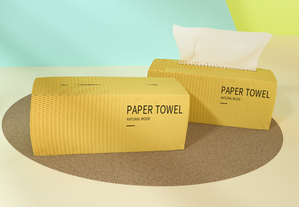 小包纸巾抽纸样机模板