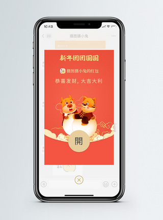 新年团团圆圆微信红包封面图片