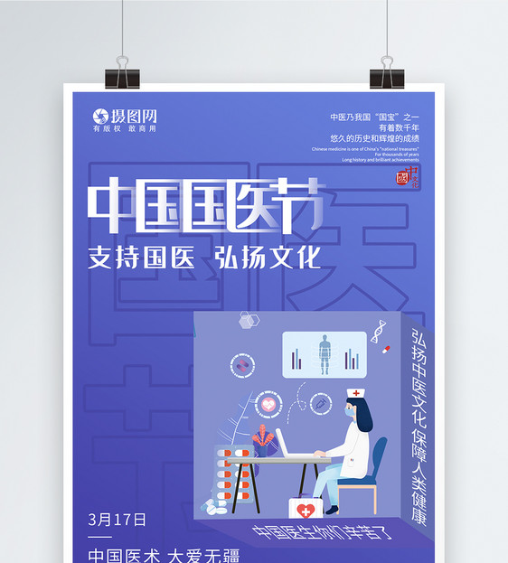 中国国医节海报图片