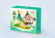 端午节国潮风时尚大气粽子包装礼盒图片