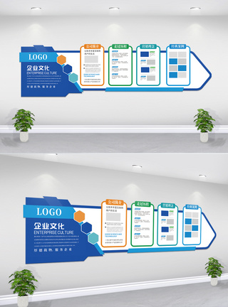 大气企业文化墙图片