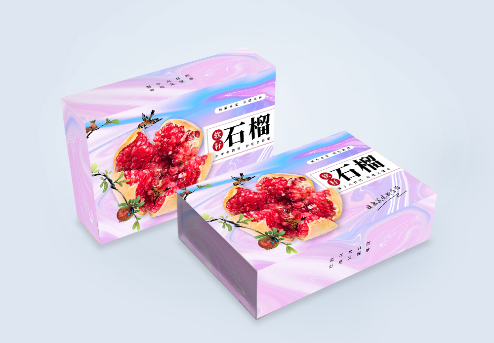 软籽石榴包装礼盒图片素材