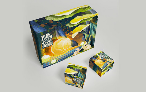 中秋节月饼包装样机图片