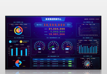 网站数据化可视化系统后台设计高清图片