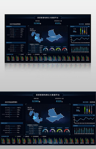 网站数据化可视化系统后台设计图片