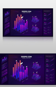 可视化数据图表UI界面图片