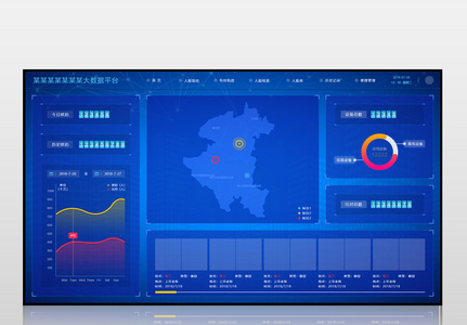 网站数据化可视化系统后台设计图片