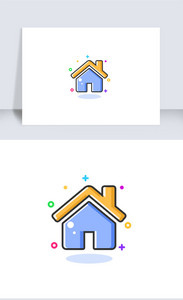 APP界面首页主页房子房屋图标icon图片