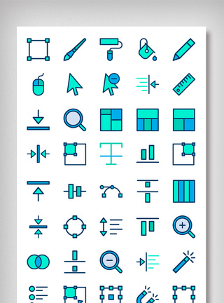 设计软件工具栏图标icon图片