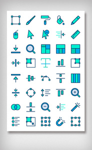 设计软件工具栏图标icon图片