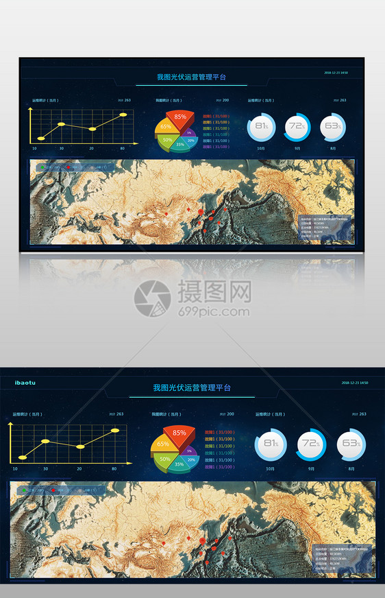 可视化科技感数据展示大数据智图片