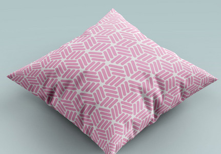 粉色线条抱枕图片